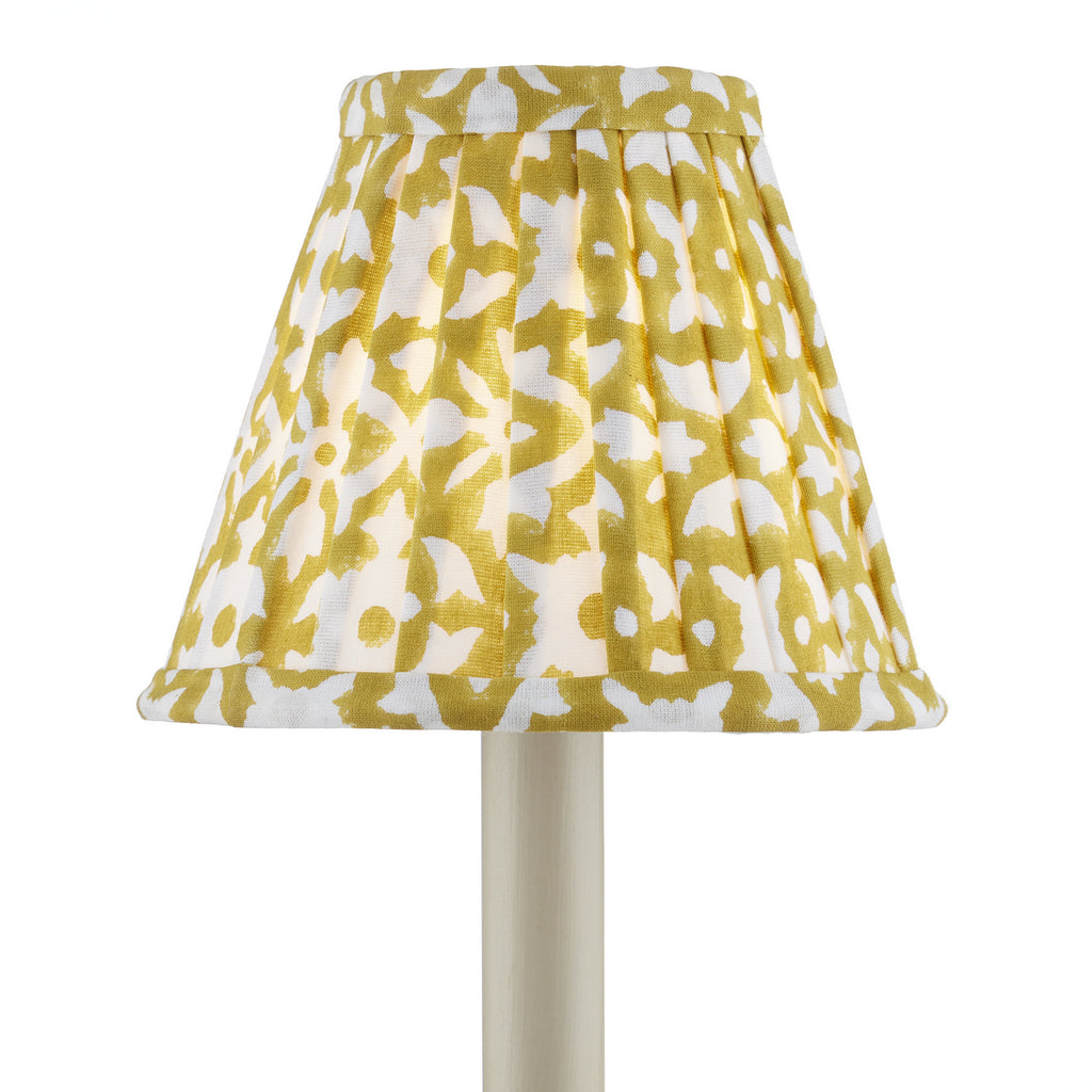 Chandelier Shade in Mustard/White by Currey and Company ( SKU# 0900-0001 )
