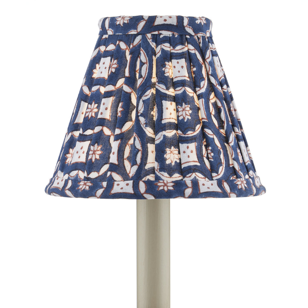 Chandelier Shade in Navy/White/Red by Currey and Company ( SKU# 0900-0007 )