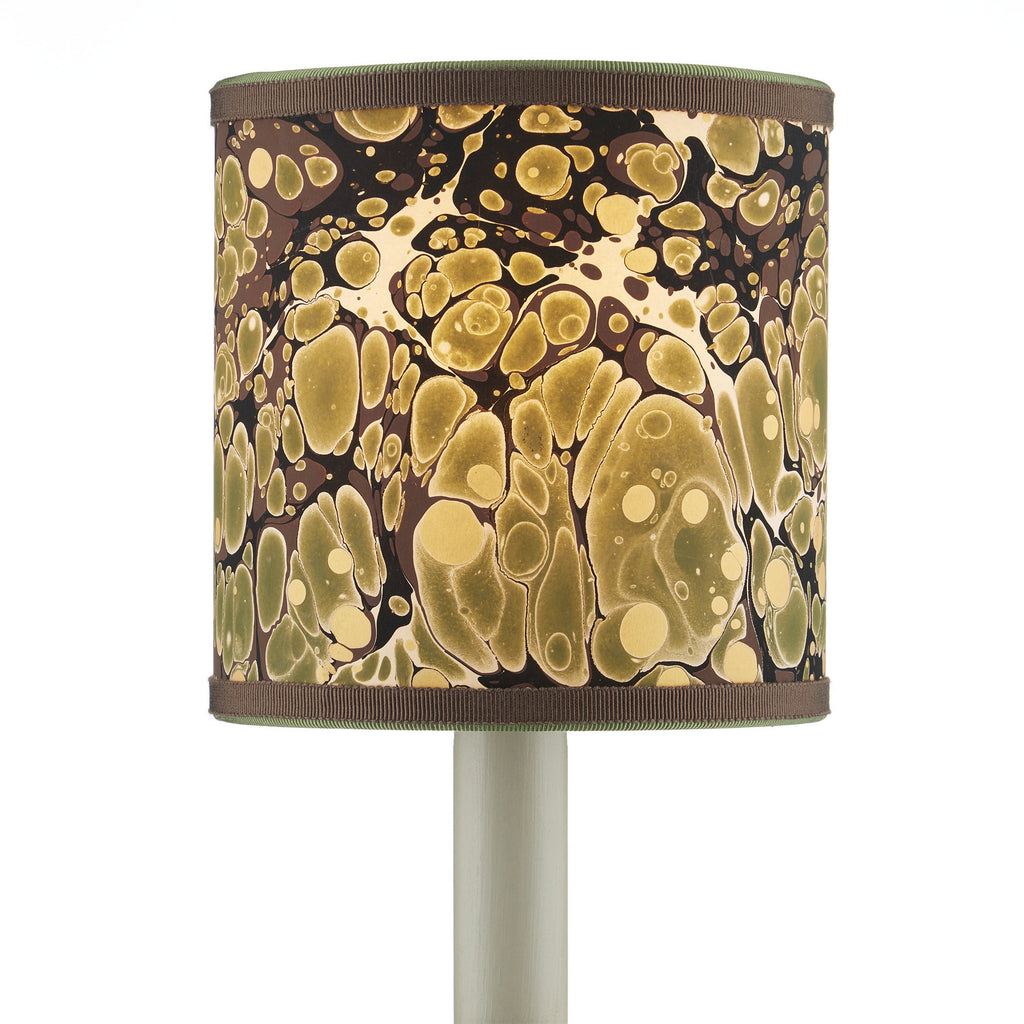 Chandelier Shade in Green/Chocolate/Mustard by Currey and Company ( SKU# 0900-0022 )