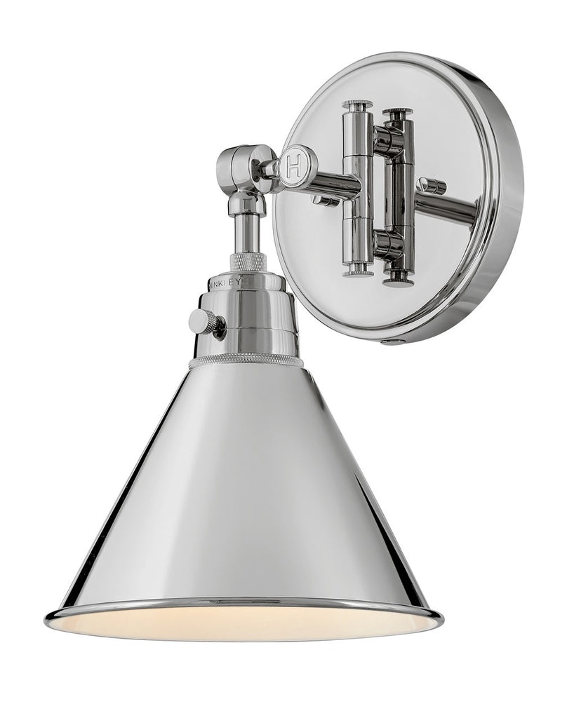 Buy the Arti LED Wall Sconce in Polished Nickel by Hinkley ( SKU# 3691PN )