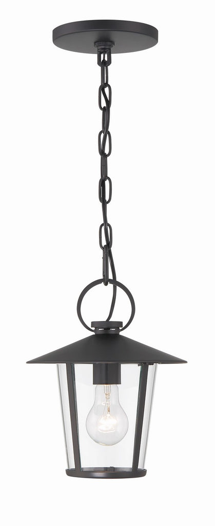 Buy the Andover One Light Outdoor Chandelier in Matte Black by Crystorama ( SKU# AND-9203-CL-MK )