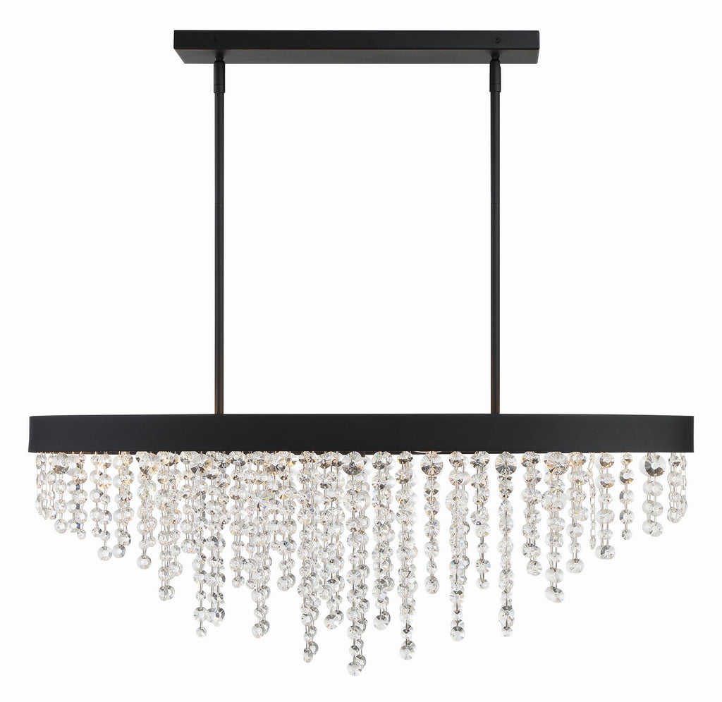 Buy the Winham Eight Light Chandelier in Black Forged by Crystorama ( SKU# WIN-619-BF-CL-MWP )