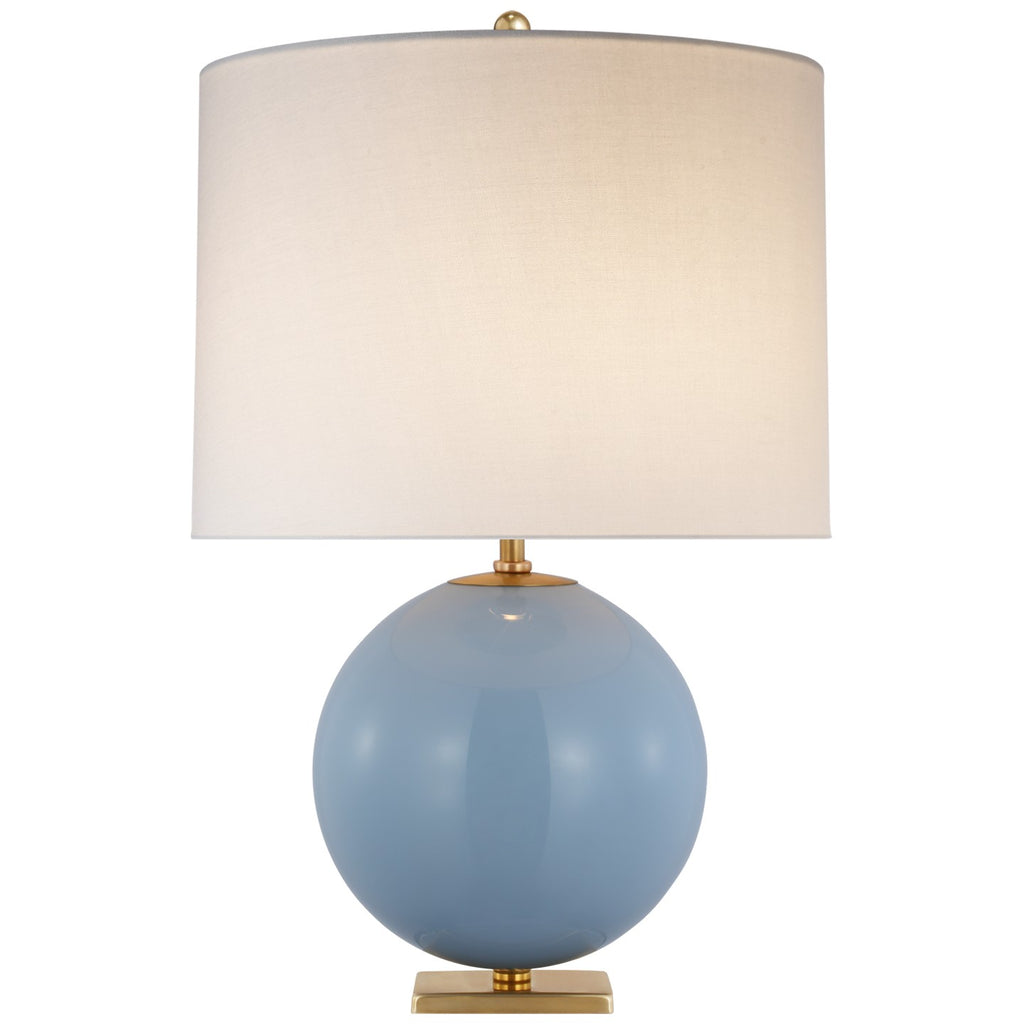 Buy the Elsie One Light Table Lamp in Blue Painted Glass by Visual Comfort Signature ( SKU# KS 3014BLU-L )