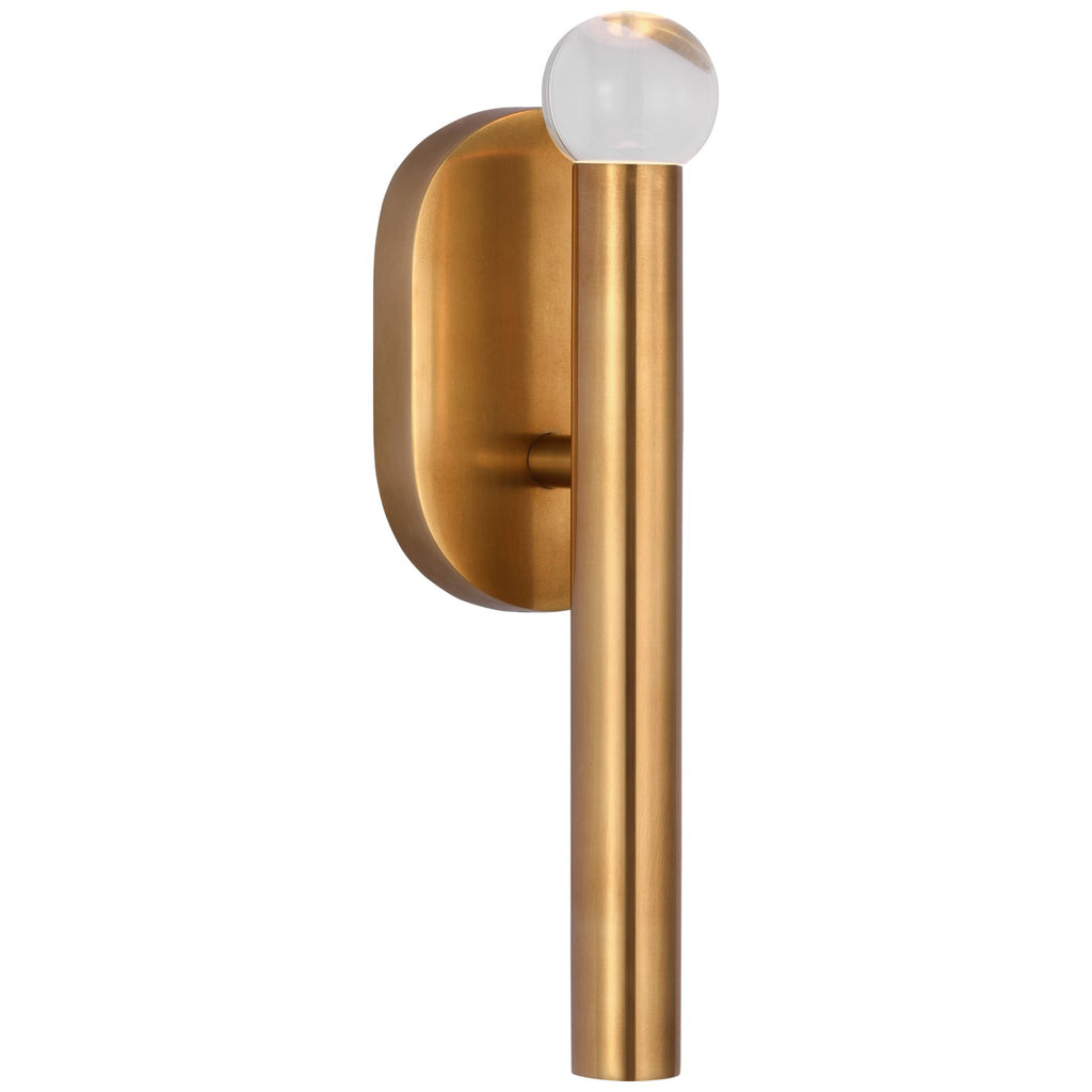 Buy the Rousseau LED Wall Sconce in Antique-Burnished Brass by Visual Comfort Signature ( SKU# KW 2280AB-CG )