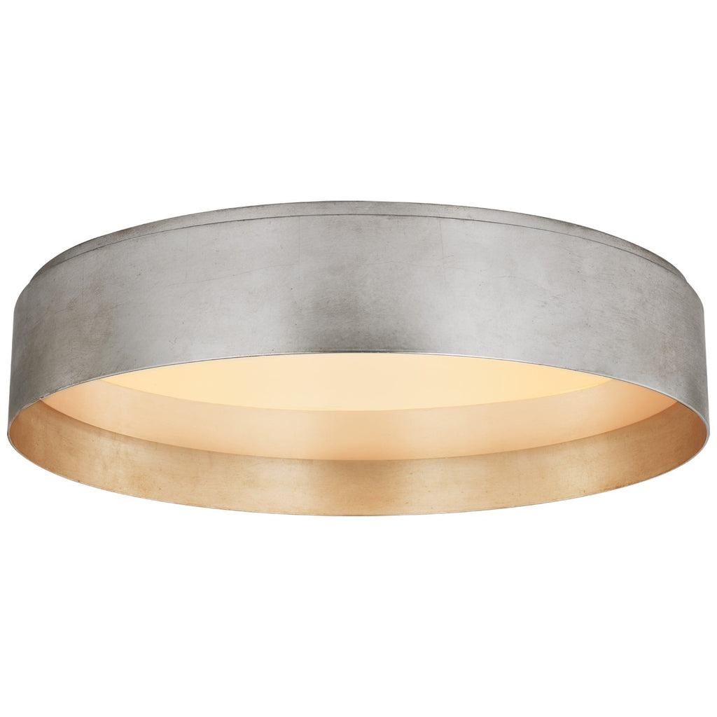 Buy the Shaw LED Flush Mount in Burnished Silver Leaf by Visual Comfort Signature ( SKU# S 4044BSL )
