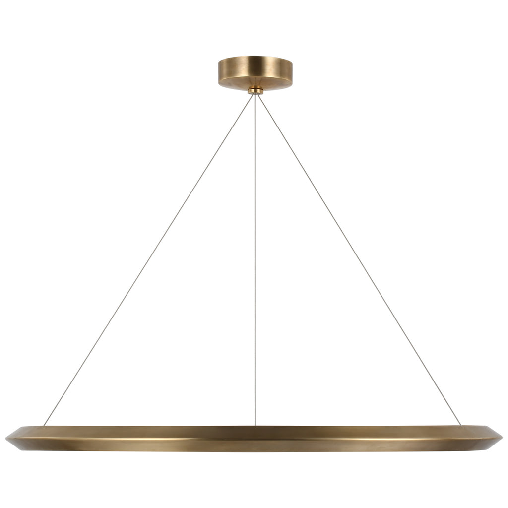 Buy the Encircle LED Chandelier in Natural Brass by Visual Comfort Signature ( SKU# PB 5151NB )