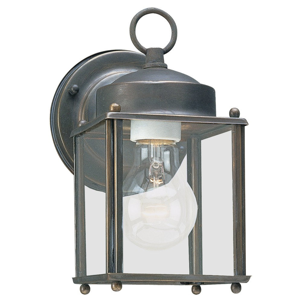 Buy the New Castle One Light Outdoor Wall Lantern in Antique Bronze by Generation Lighting. ( SKU# 8592-71 )