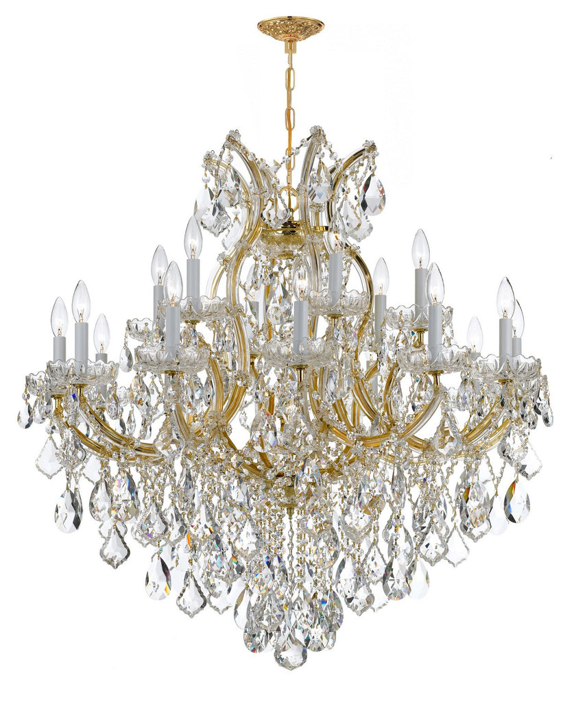 Buy the Maria Theresa 19 Light Chandelier in Gold by Crystorama ( SKU# 4418-GD-CL-S )