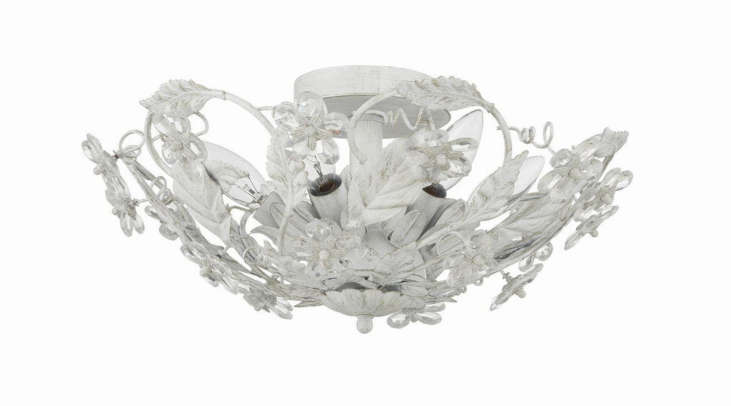 Buy the Paris Market Six Light Ceiling Mount in Antique White by Crystorama ( SKU# 5316-AW )
