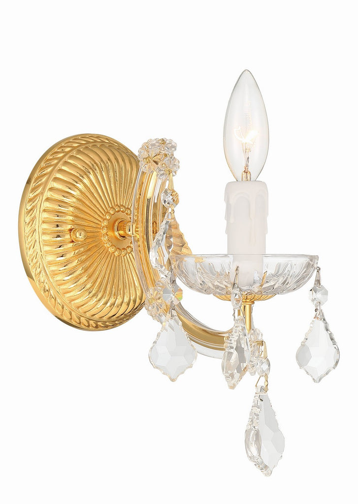 Buy the Maria Theresa One Light Wall Mount in Gold by Crystorama ( SKU# 4471-GD-CL-MWP )