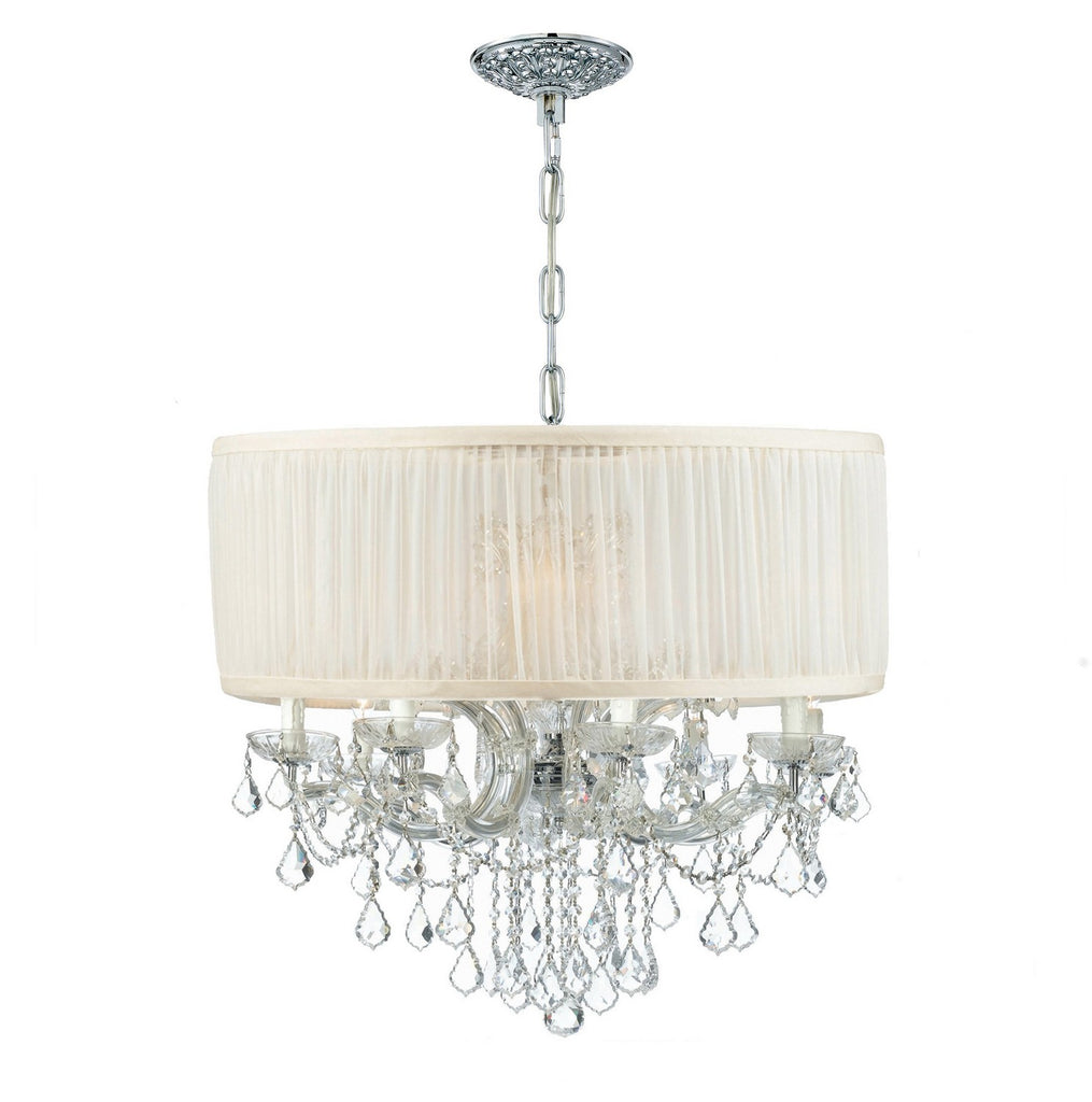 Buy the Brentwood 12 Light Chandelier in Polished Chrome by Crystorama ( SKU# 4489-CH-SAW-CLQ )