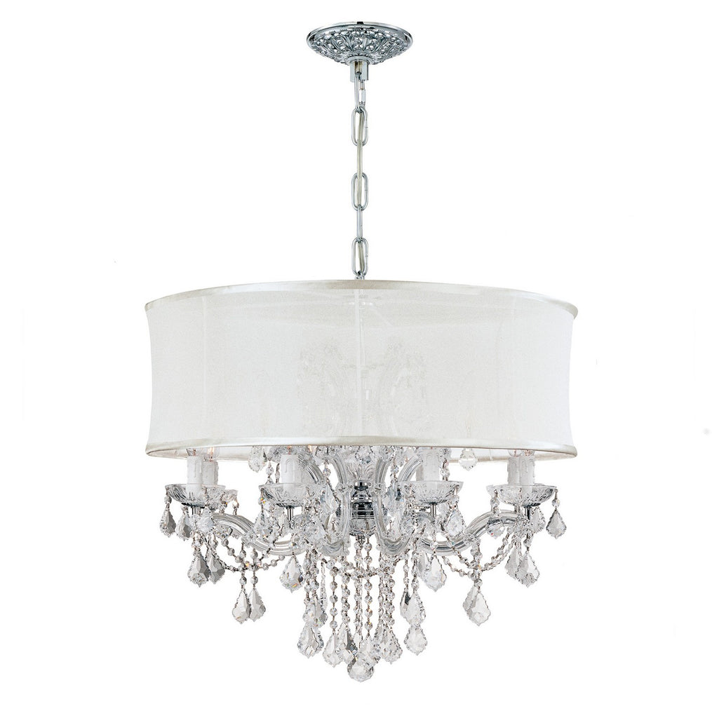 Buy the Brentwood 12 Light Chandelier in Polished Chrome by Crystorama ( SKU# 4489-CH-SMW-CLQ )