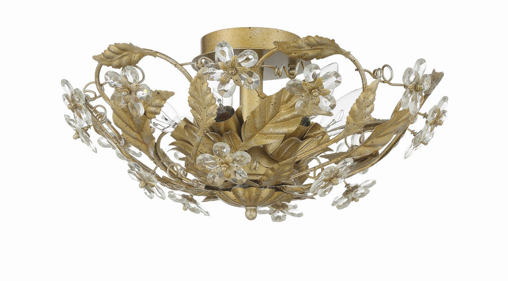 Buy the Paris Market Six Light Ceiling Mount in Gold Leaf by Crystorama ( SKU# 5316-GL )
