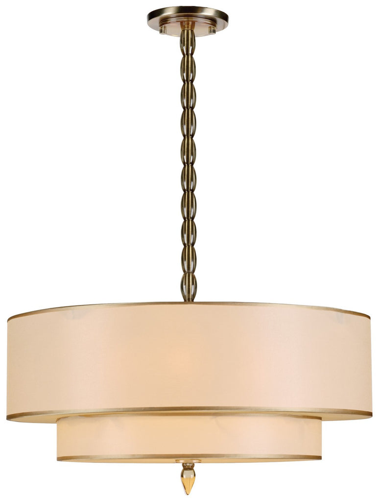 Buy the Luxo Five Light Chandelier in Antique Brass by Crystorama ( SKU# 9507-AB )