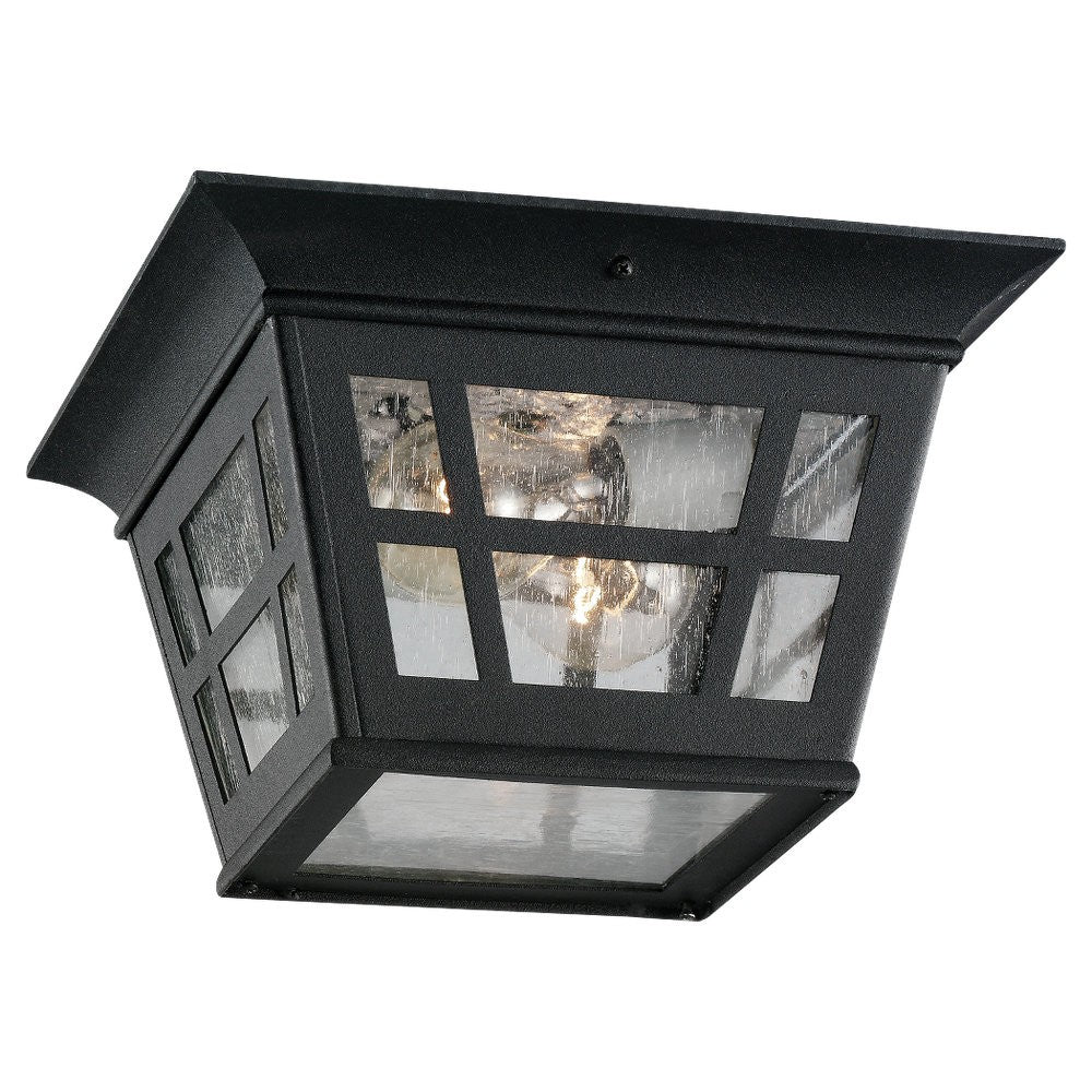Buy the Herrington Two Light Outdoor Flush Mount in Black by Generation Lighting. ( SKU# 78131-12 )