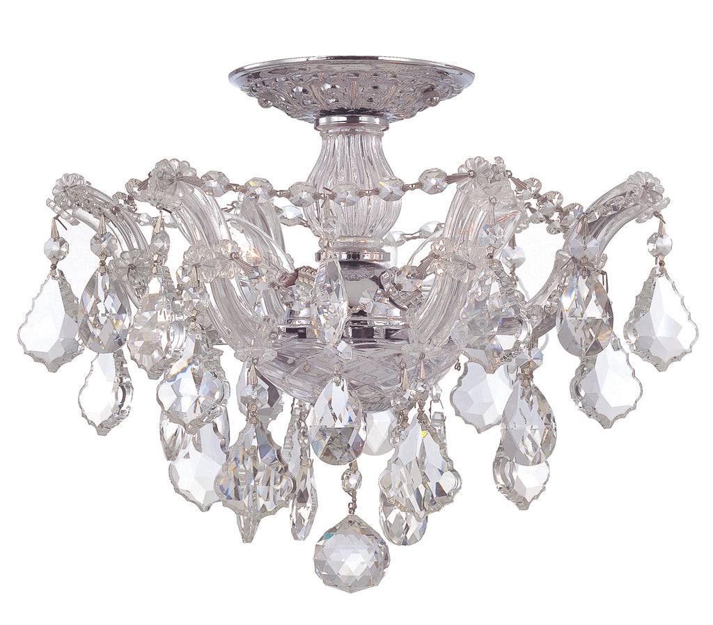 Buy the Maria Theresa Three Light Ceiling Mount in Polished Chrome by Crystorama ( SKU# 4430-CH-CL-MWP )