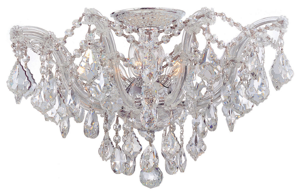 Buy the Maria Theresa Five Light Ceiling Mount in Polished Chrome by Crystorama ( SKU# 4437-CH-CL-MWP )