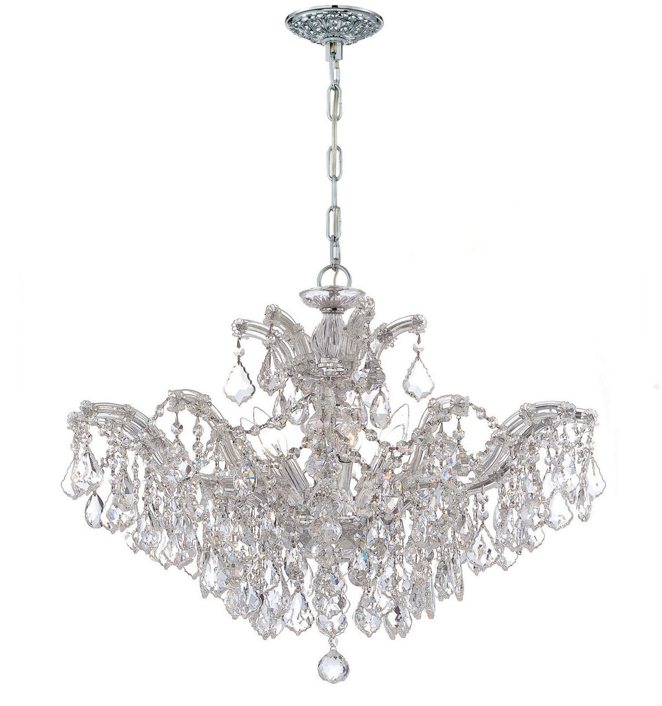 Buy the Maria Theresa Six Light Chandelier in Polished Chrome by Crystorama ( SKU# 4439-CH-CL-MWP )
