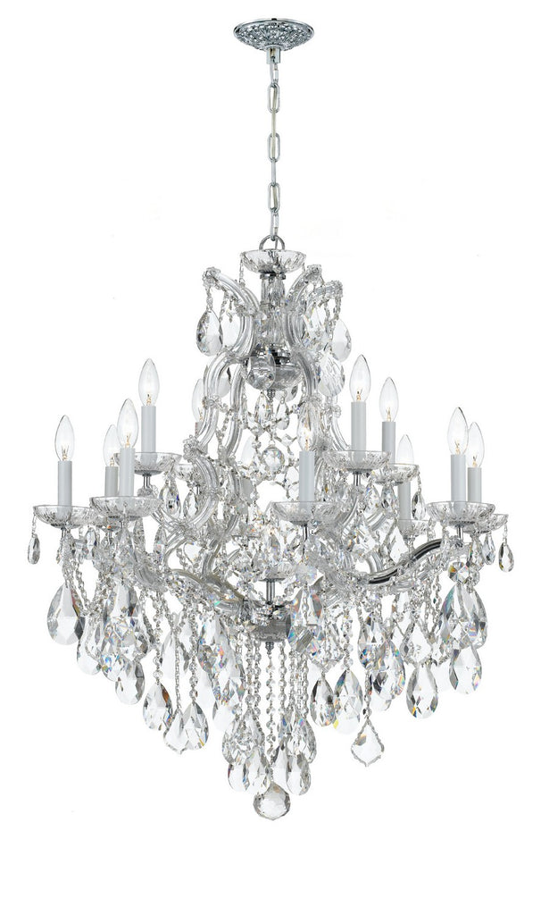 Buy the Maria Theresa 13 Light Chandelier in Polished Chrome by Crystorama ( SKU# 4413-CH-CL-SAQ )