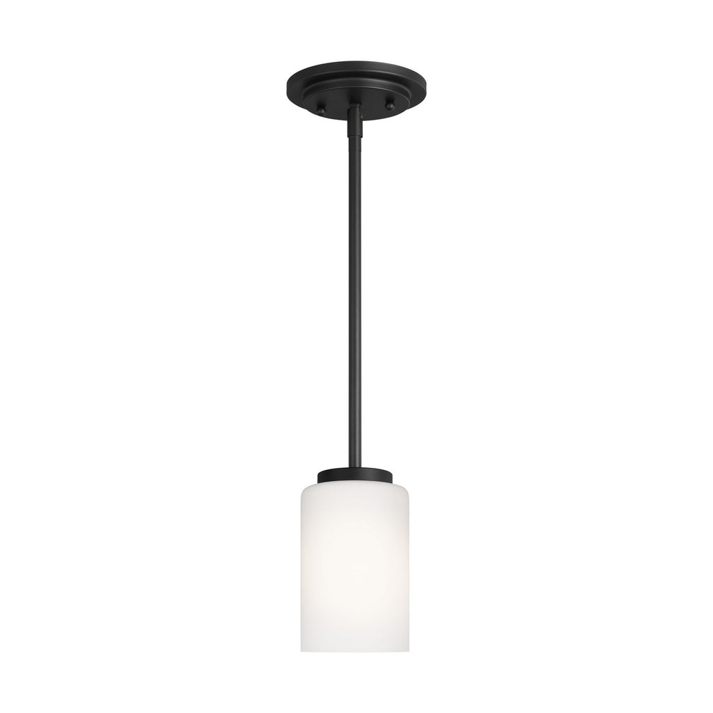 Buy the Oslo One Light Mini-Pendant in Midnight Black by Generation Lighting. ( SKU# 61160-112 )