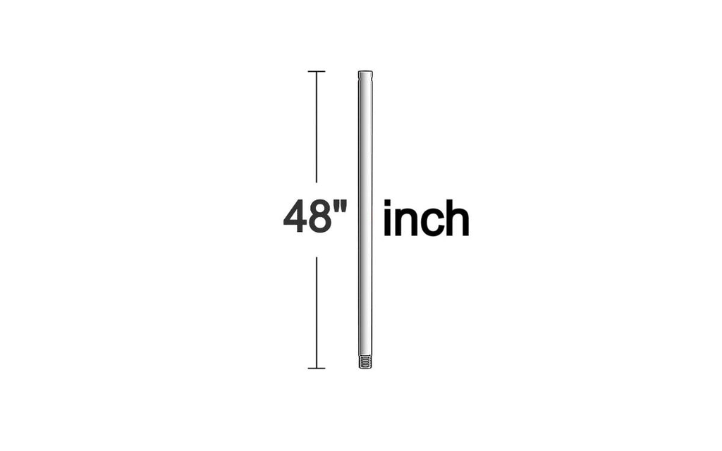 Buy the Universal Downrod Downrod in Polished Nickel by Visual Comfort Fan ( SKU# DR48PN )