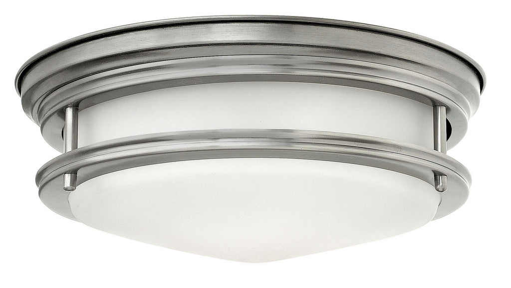 Buy the Hadley LED Flush Mount in Antique Nickel by Hinkley ( SKU# 3302AN )