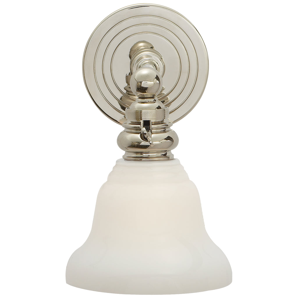 Buy the Boston One Light Wall Sconce in Polished Nickel by Visual Comfort Signature ( SKU# SL 2931PN/SLEG-WG )