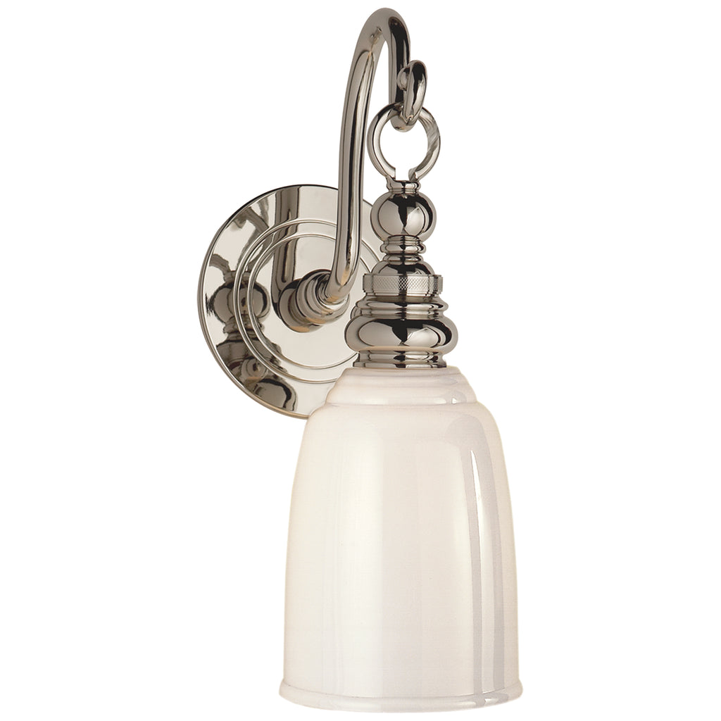 Buy the Boston One Light Wall Sconce in Polished Nickel by Visual Comfort Signature ( SKU# SL 2934PN-WG )