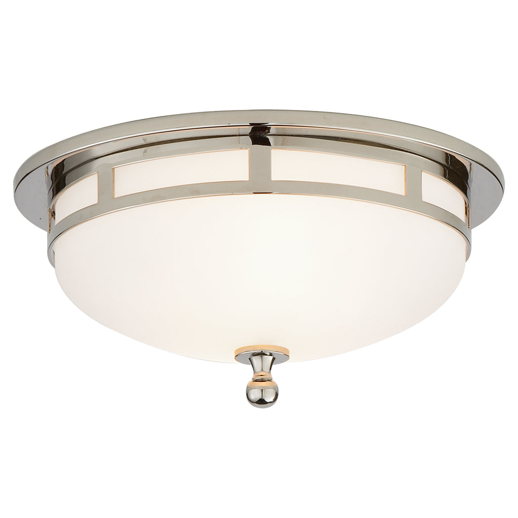 Buy the Openwork Two Light Flush Mount in Polished Nickel by Visual Comfort Signature ( SKU# SS 4010PN-FG )
