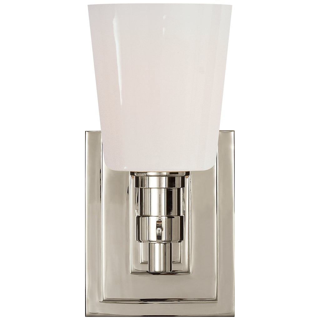 Buy the Bryant Bath One Light Bath Sconce in Polished Nickel by Visual Comfort Signature ( SKU# TOB 2152PN-WG )