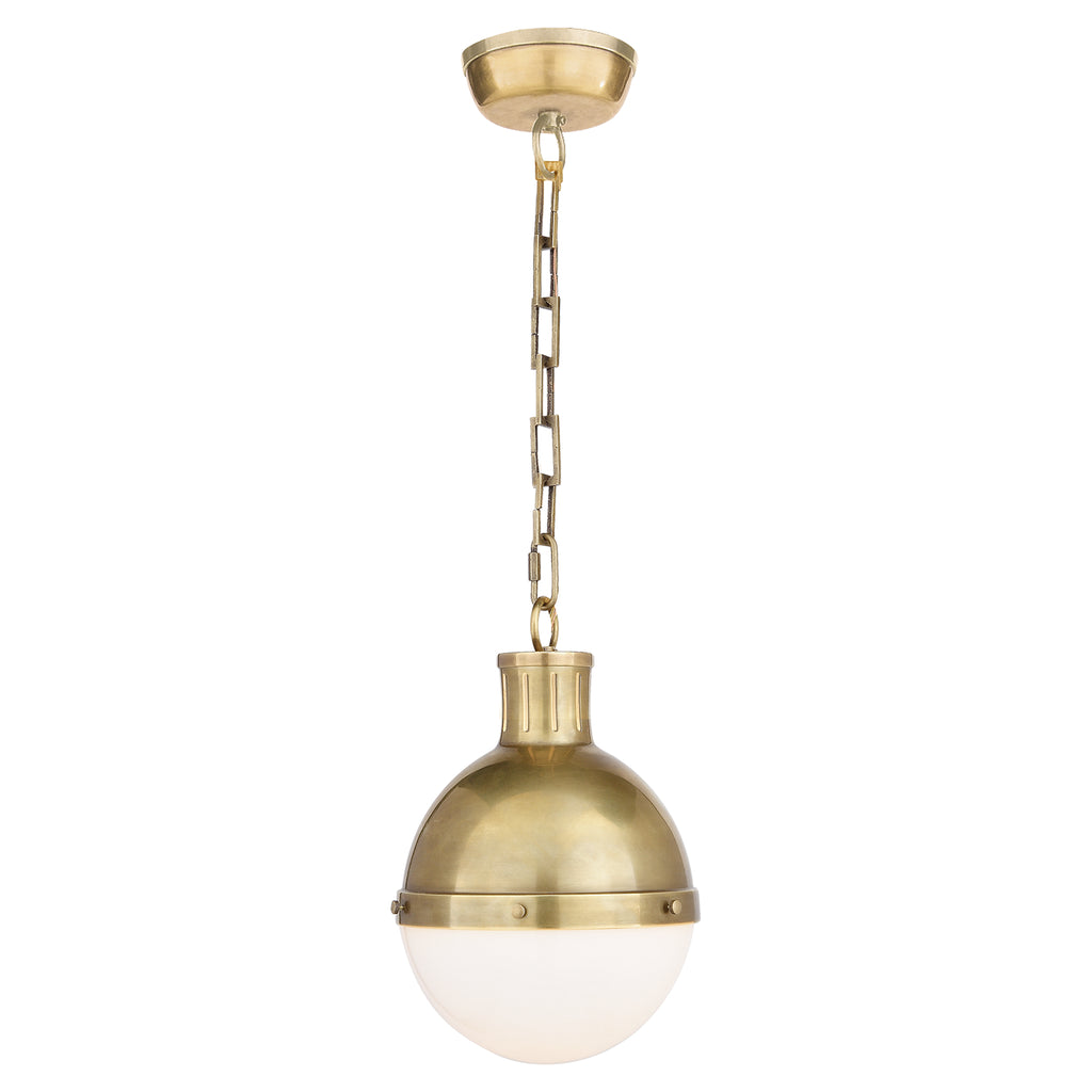 Buy the Hicks One Light Pendant in Hand-Rubbed Antique Brass by Visual Comfort Signature ( SKU# TOB 5062HAB-WG )