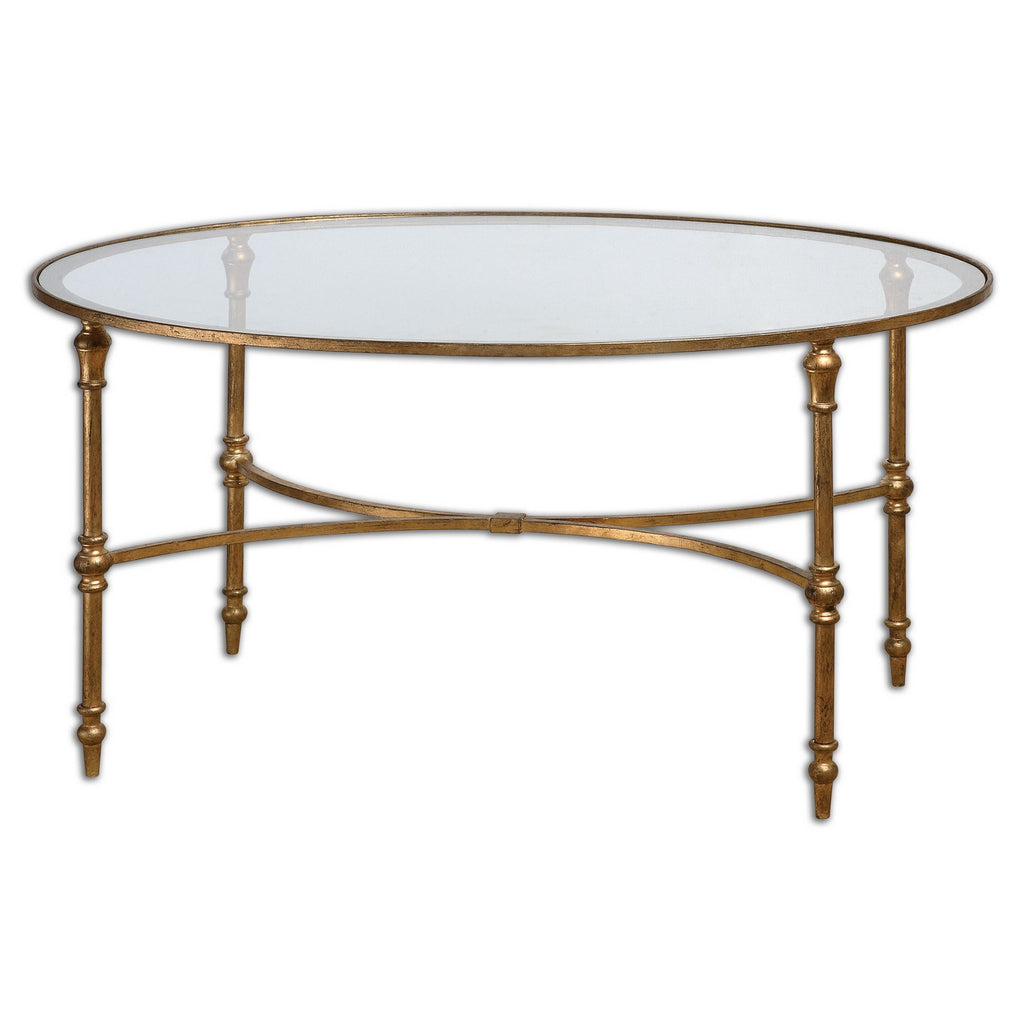 Vitya Coffee Table in Gold Leafed by Uttermost ( SKU# 24338 )