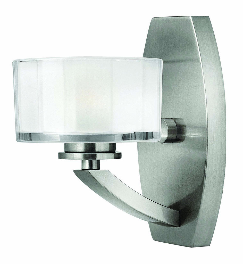 Buy the Meridian LED Bath Sconce in Brushed Nickel by Hinkley ( SKU# 5590BN-LED )