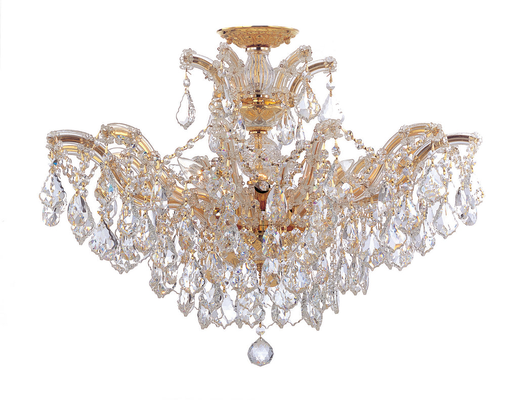 Buy the Maria Theresa Six Light Ceiling Mount in Gold by Crystorama ( SKU# 4439-GD-CL-S_CEILING )