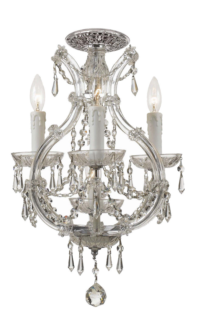 Buy the Maria Theresa Four Light Ceiling Mount in Polished Chrome by Crystorama ( SKU# 4473-CH-CL-S_CEILING )