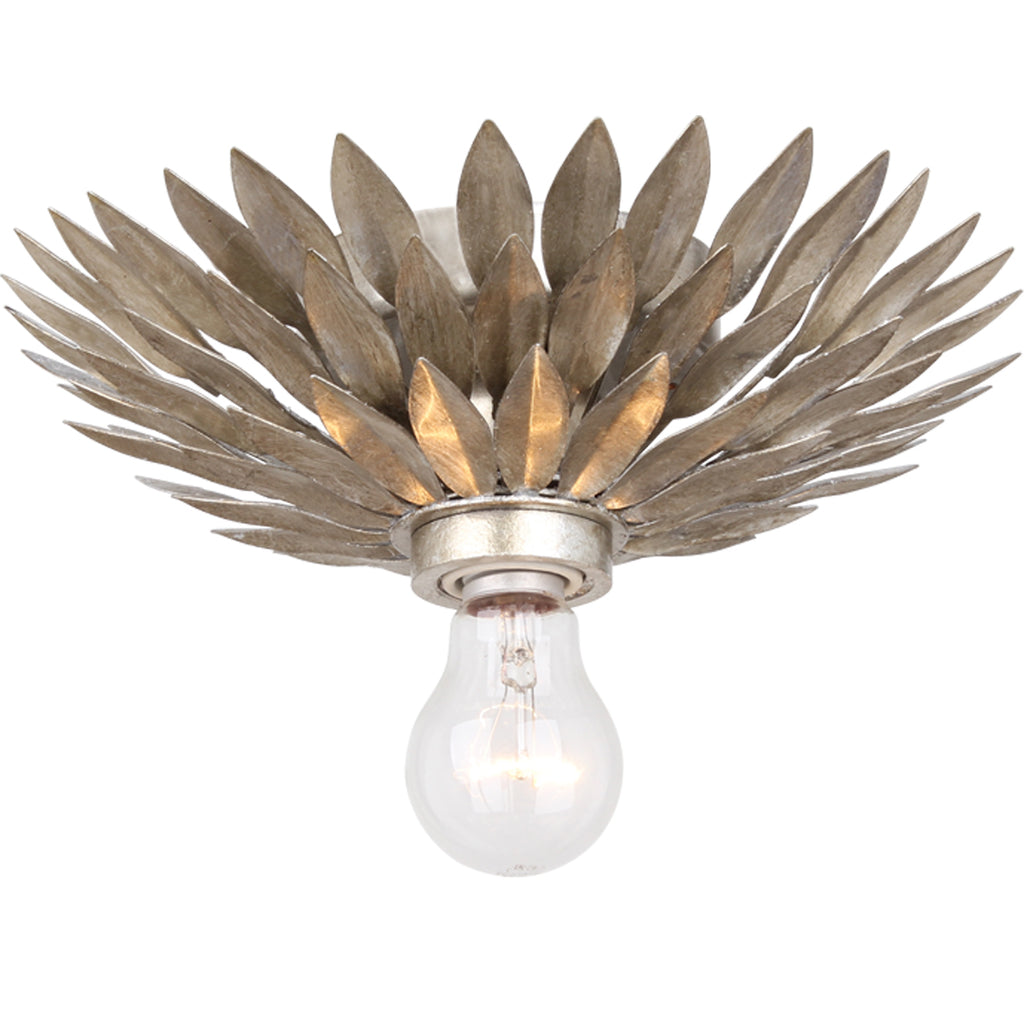 Buy the Broche One Light Ceiling Mount in Antique Silver by Crystorama ( SKU# 500-SA_CEILING )