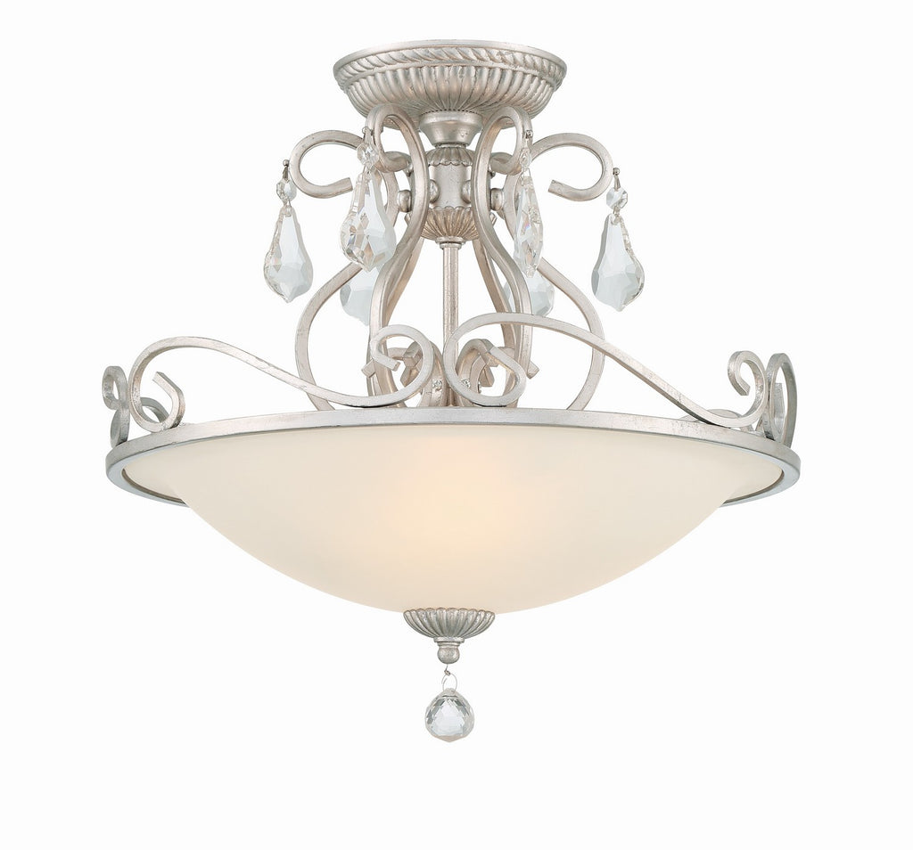Buy the Ashton Three Light Ceiling Mount in Olde Silver by Crystorama ( SKU# 5010-OS-CL-MWP )