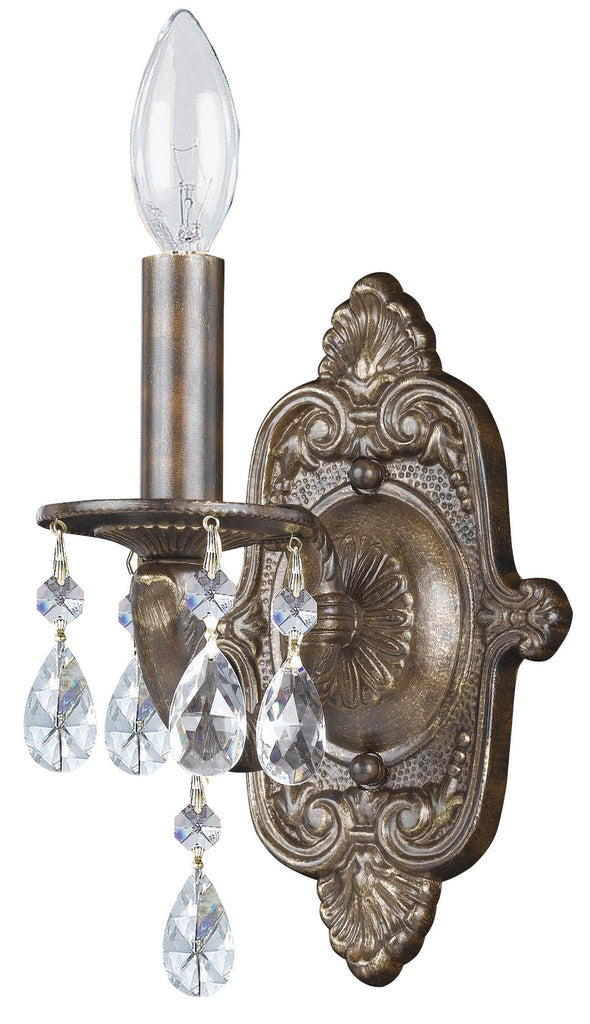 Buy the Paris Market One Light Wall Mount in Venetian Bronze by Crystorama ( SKU# 5021-VB-CL-S )