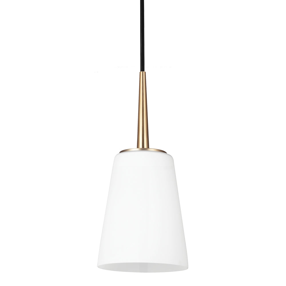 Buy the Driscoll One Light Mini-Pendant in Satin Brass by Generation Lighting. ( SKU# 6140401-848 )