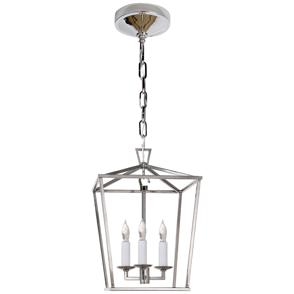 Buy the Darlana Three Light Lantern in Polished Nickel by Visual Comfort Signature ( SKU# CHC 2175PN )