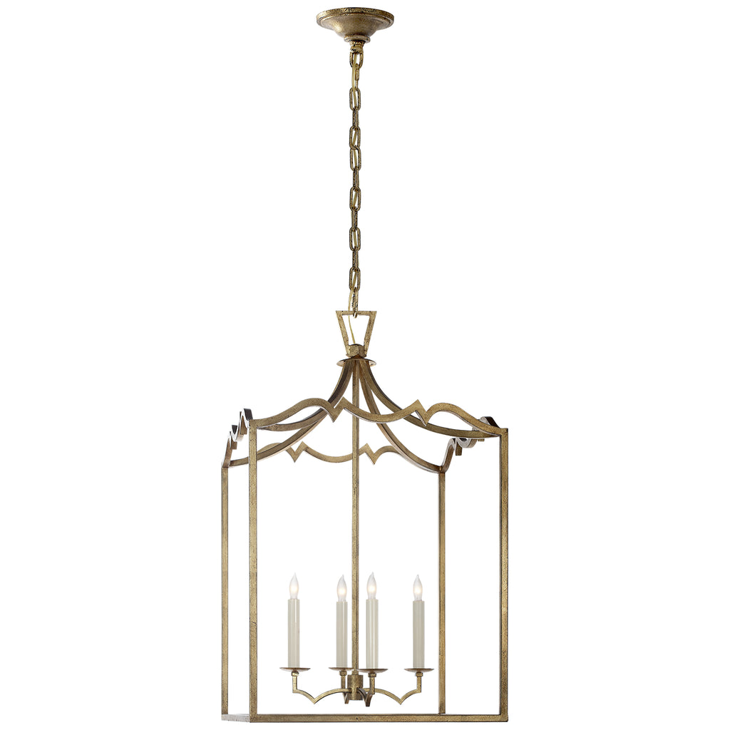 Buy the Darlana Fancy Four Light Lantern in Gilded Iron by Visual Comfort Signature ( SKU# CHC 2181GI )
