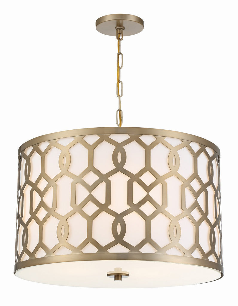 Buy the Jennings Five Light Chandelier in Aged Brass by Crystorama ( SKU# 2266-AG )