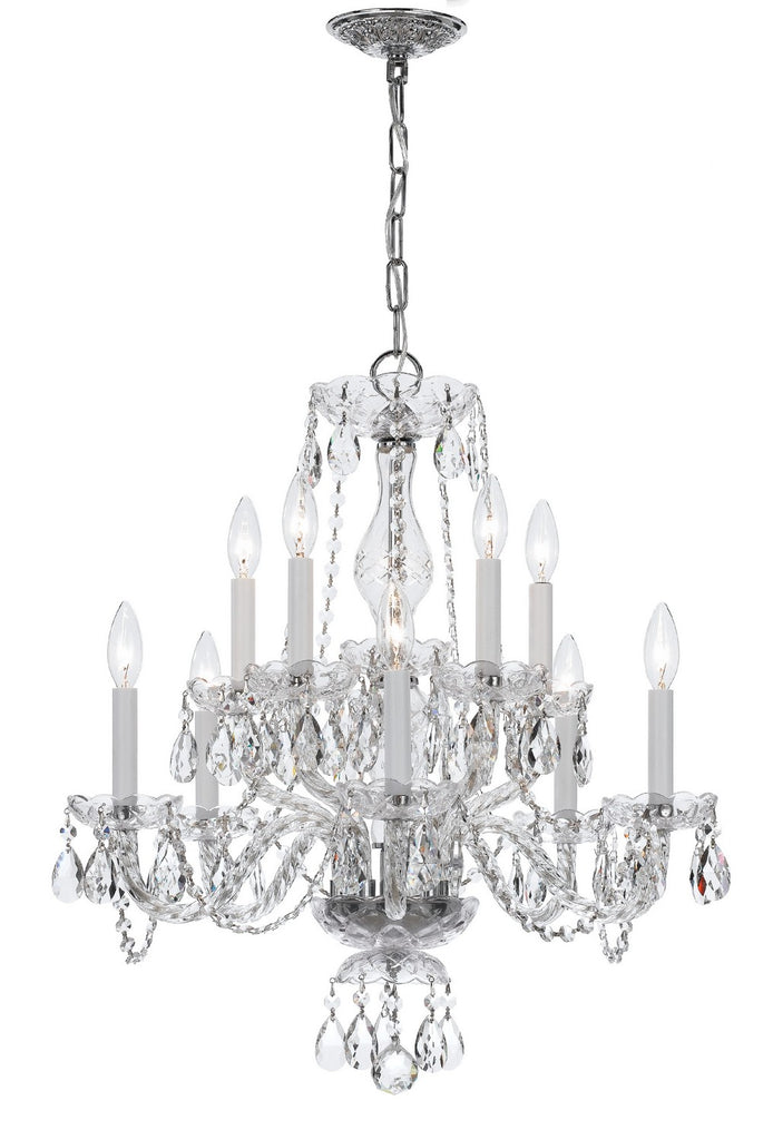 Buy the Traditional Crystal Ten Light Chandelier in Polished Chrome by Crystorama ( SKU# 5080-CH-CL-S )