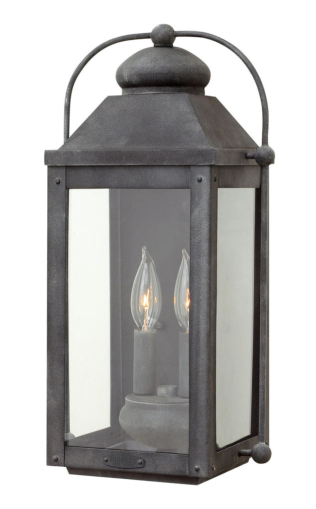 Buy the Anchorage LED Wall Mount in Aged Zinc by Hinkley ( SKU# 1854DZ )