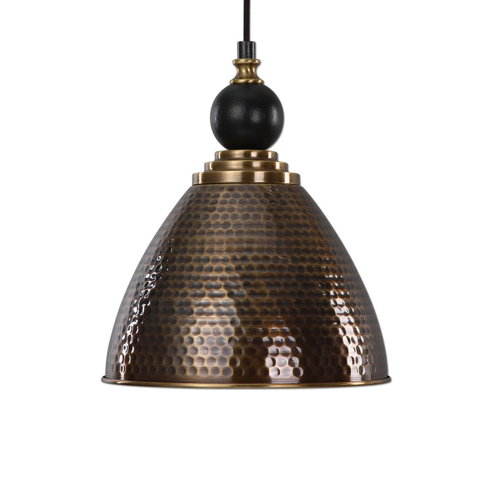 Adastra One Light Pendant in Hammered Antique Brass by Uttermost ( SKU# 22052 )