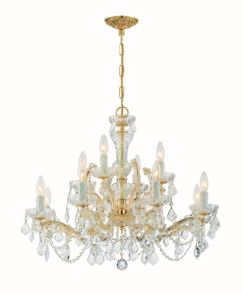Buy the Maria Theresa 12 Light Chandelier in Gold by Crystorama ( SKU# 4479-GD-CL-SAQ )
