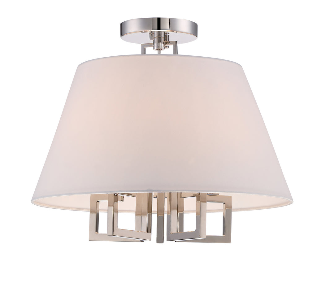 Buy the Westwood Five Light Ceiling Mount in Polished Nickel by Crystorama ( SKU# 2255-PN_CEILING )