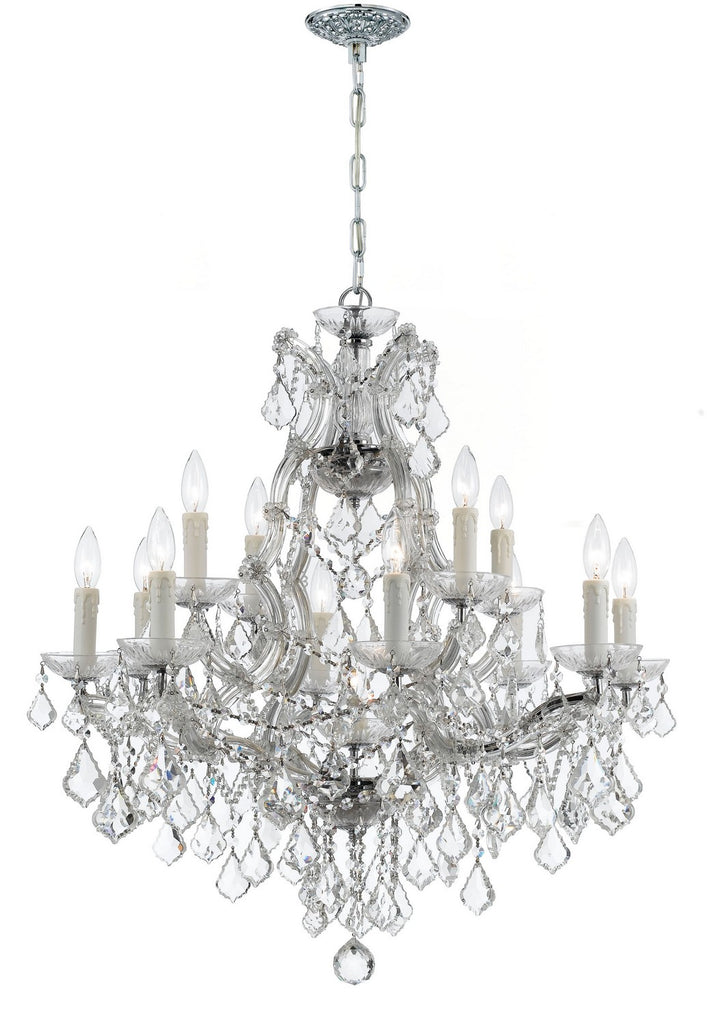 Buy the Maria Theresa 13 Light Chandelier in Polished Chrome by Crystorama ( SKU# 4412-CH-CL-I )