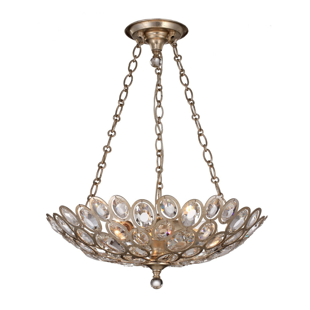 Buy the Sterling Three Light Chandelier in Distressed Twilight by Crystorama ( SKU# 7584-DT )