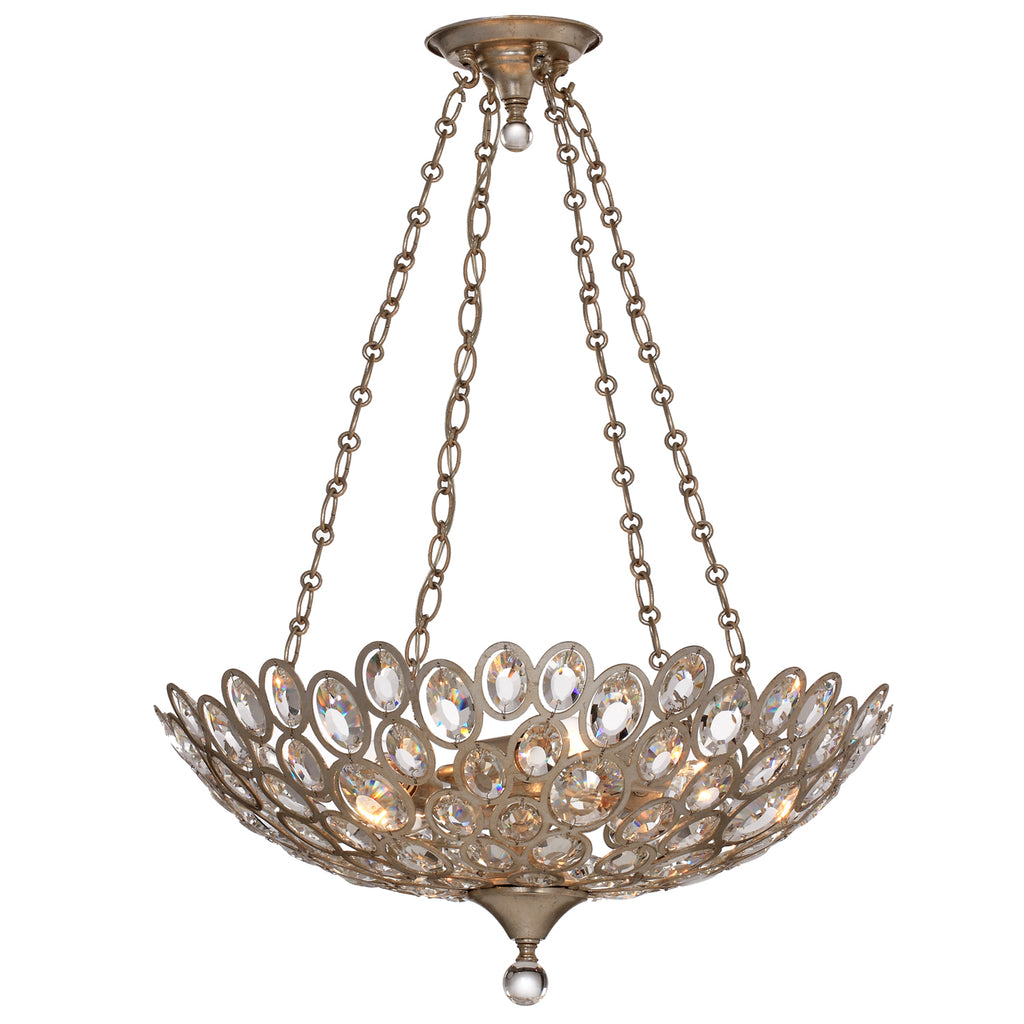 Buy the Sterling Five Light Chandelier in Distressed Twilight by Crystorama ( SKU# 7587-DT )